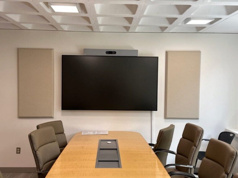 REV-T audio visual integration project — installed system, photo 1
